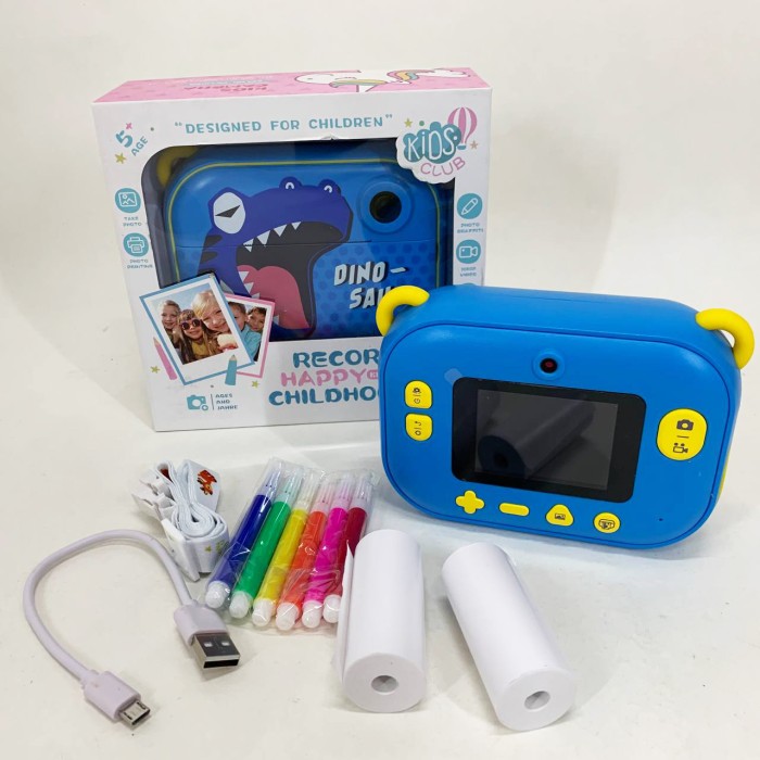Фотоапарат миттєвого друку з картою пам'яті YT008, Зручна дитяча цифрова камера, Фотовідеокамера дитяча HB-88