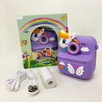 Дитячий фотоапарат фотокамера з принтером, Дитячий полароїд фотоапарат з екраном QD-40