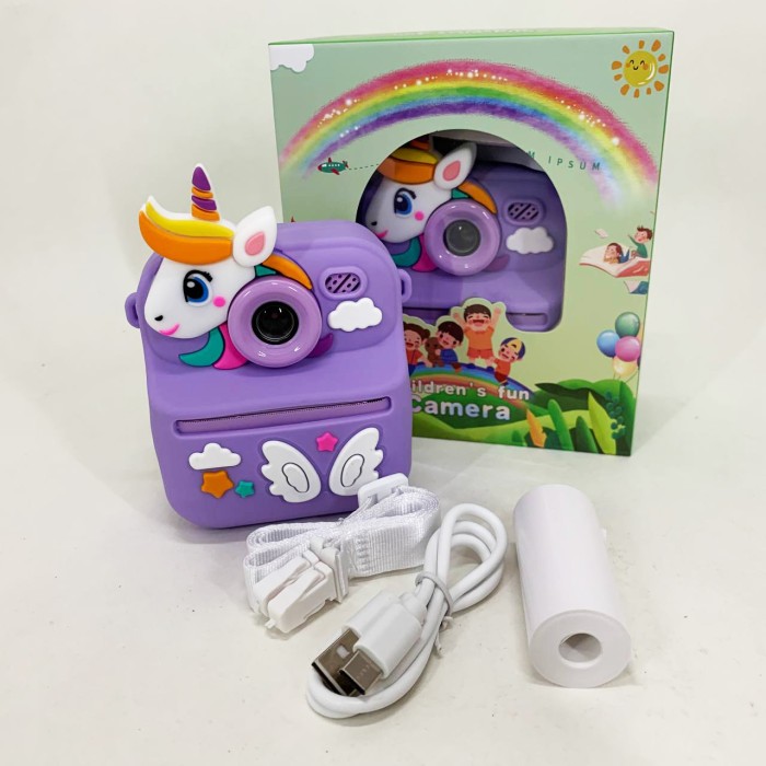 Дитячий фотоапарат з функцією миттєвого друку, Дитяча фотокамера з термодруком, Фотовідеокамера дитяча SD-84