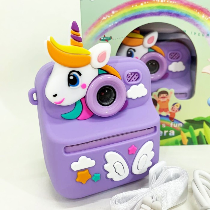 Дитячий фотоапарат з функцією миттєвого друку, Дитяча фотокамера з термодруком, Фотовідеокамера дитяча SD-84