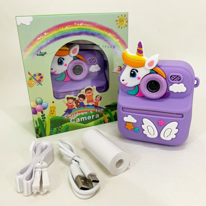 Дитячий фотоапарат з функцією миттєвого друку, Дитяча фотокамера з термодруком, Фотовідеокамера дитяча SD-84
