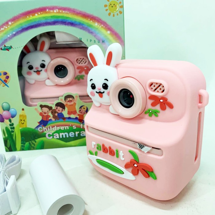 Дитяча цифрова камера з миттєвим друком, Дитячий фотоапарат з термодруком і відеозаписом LV-35