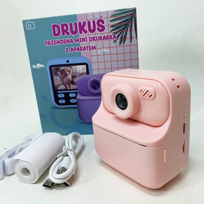 Дитячий фотоапарат миттєвого друку з термопапером, Дитячий принтер для дівчинки друк CD-91