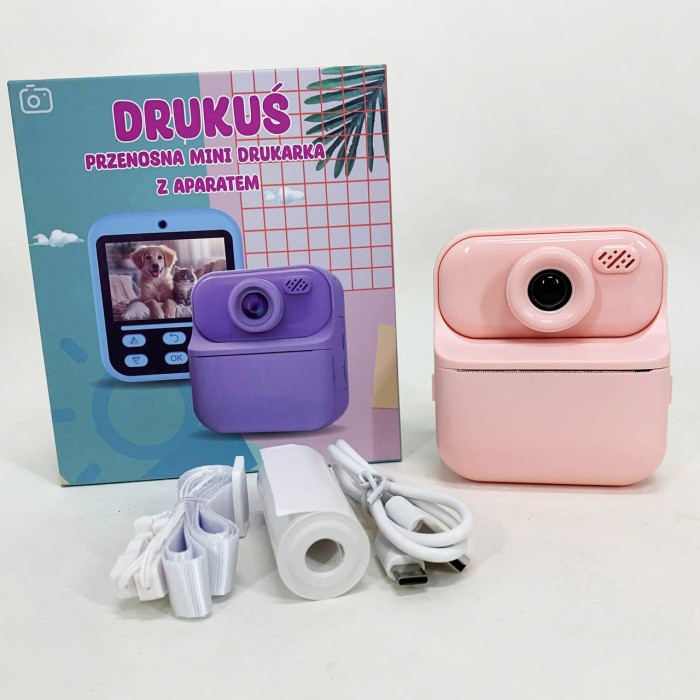 Дитячий фотоапарат миттєвого друку з термопапером, Дитячий принтер для дівчинки друк CD-91