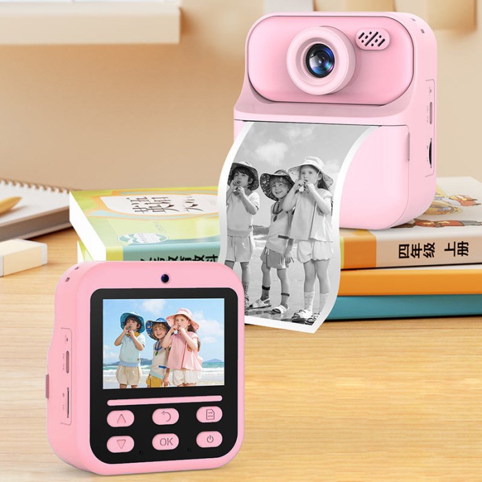 Фотоапарат з екраном для малюків, Дитячий фотоапарат з друком на термопапері, Фотовідеокамера дитяча BL-46
