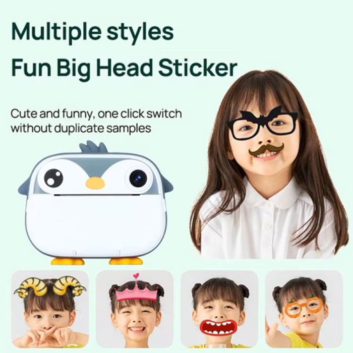 Фотоапарат іграшковий, Дитяча цифрова камера з миттєвим друком, Фотопринтер дитячий DF-79