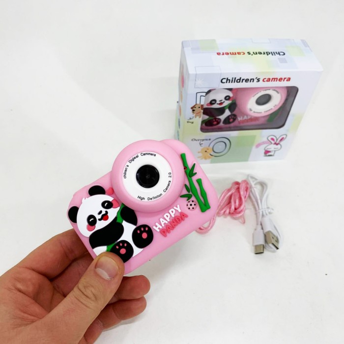 Дитячий фотоапарат Панда Pink EI-25