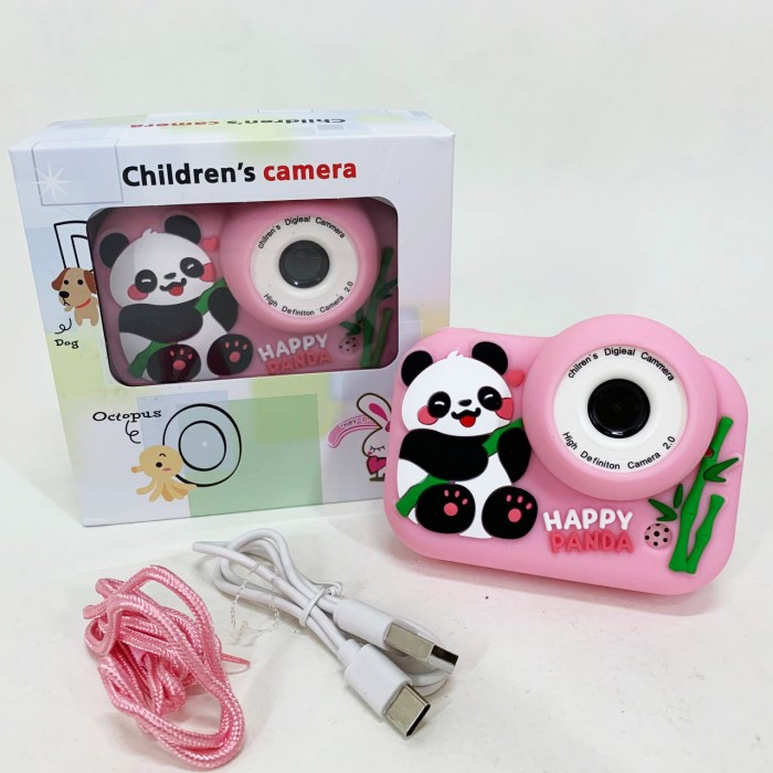 Дитячий фотоапарат Панда Pink GD-26