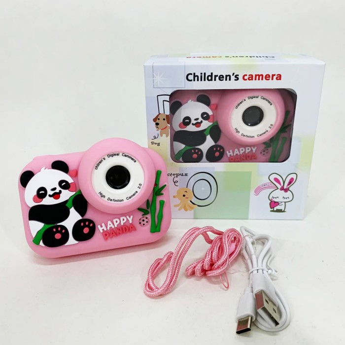 Дитячий фотоапарат Панда Pink GD-26