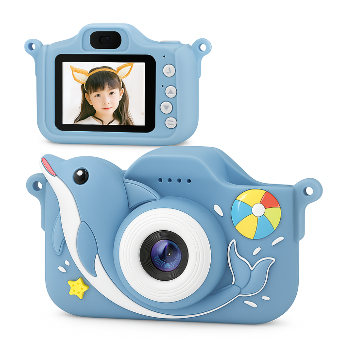 Дитячий цифровий фотоапарат + чохол ET015
