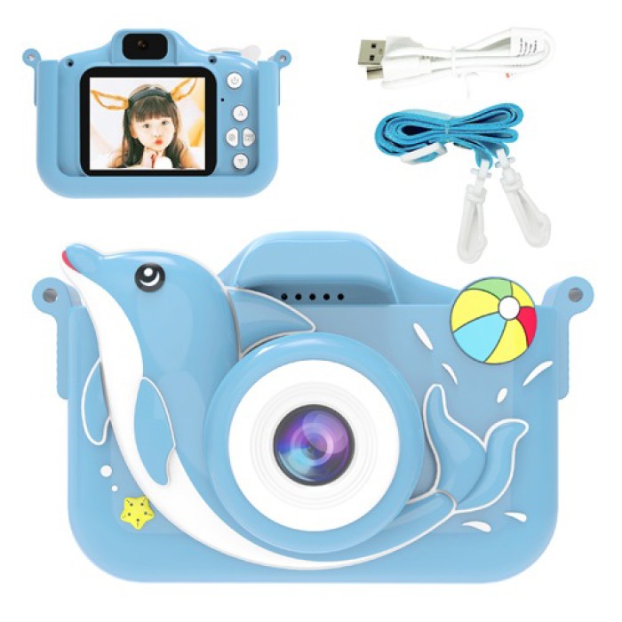 Дитячий цифровий фотоапарат + чохол ET015 PR-19