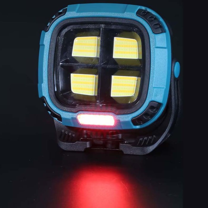 Ліхтар кемпінг W894-1-4COB(White+Yellow)+5SMD(Red) Power bank JW-71