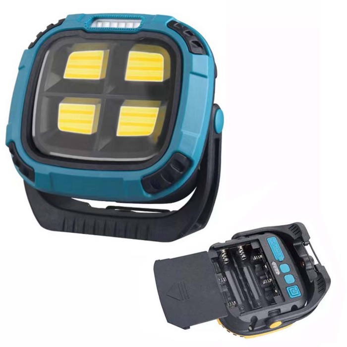 Ліхтар кемпінг W894-1-4COB(White+Yellow)+5SMD(Red) Power bank JW-71