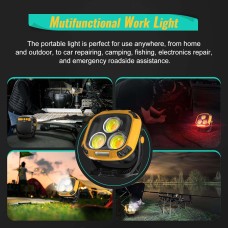 Прожектор ліхтар кемпінг W891-1-3COB(White+Yellow)+5SMD(Red) Power bank XW-23