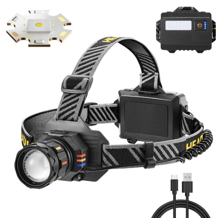 Ліхтарик налобний світлодіодний надпотужний, Тактичний ліхтар на голову, Налобний ліхтар для сто FA-95