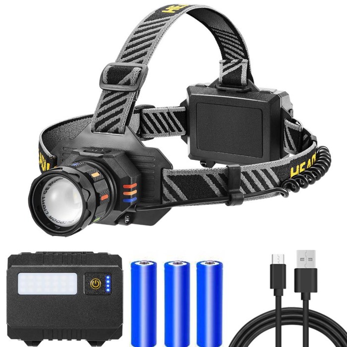 Професійний світлодіодний ліхтарик на голову, Налобний ліхтар з акумулятором, Налобний ліхтар bailong AT-46