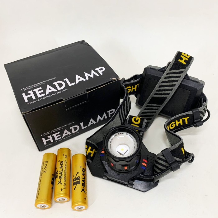 Професійний світлодіодний ліхтарик на голову, Налобний ліхтар з акумулятором, Налобний ліхтар bailong AT-46