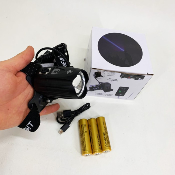 Ліхтарик на лоб BL-T35-P160, Налобний ліхтар з кріпленням на голову Ліхтар голову для бігу OU-15