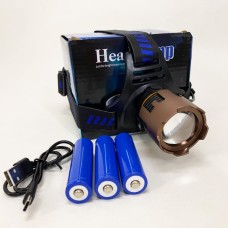 Тактичний ліхтар для риболовлі A50-TG 3x18650, Налобний ліхтар для сантехніка Налобний CB-40