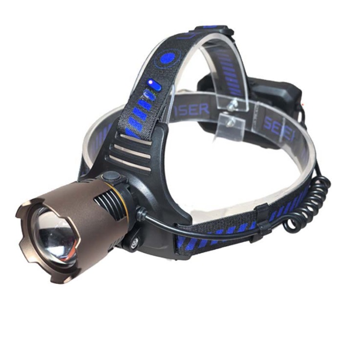 Налобний світильник для роботи в темряві A49-TG 3x18650, Налобний ліхтар для риболовлі кемпінгу DJ-36