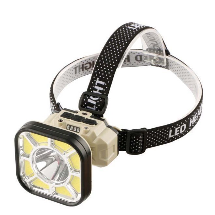 Ліхтар налобний 826X-XPE+8COB(White+Red) 1x18650