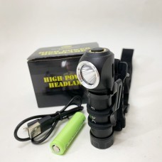 Налобний ліхтарик з захистом від вологи Police 6609-LED, Ліхтар на голову з розсіяним світлом AW-35