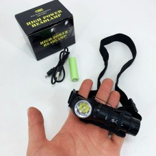 Потужний універсальний акумуляторний налобний ліхтар Police 6609-LED, Ліхтар на голову для бігу OT-39