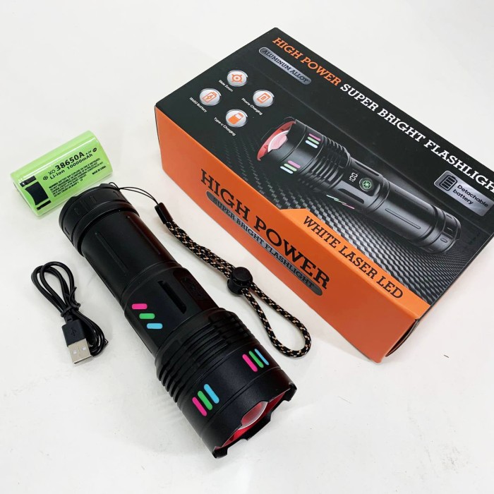 Оригінальний кишеньковий ліхтарик, Світильник зі світлодіодним зарядним портом, Точковий ручний ліхтар JW-25