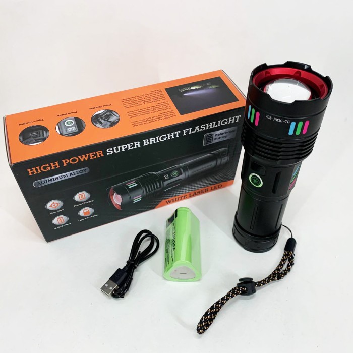 Оригінальний кишеньковий ліхтарик, Світильник зі світлодіодним зарядним портом, Точковий ручний ліхтар JW-25