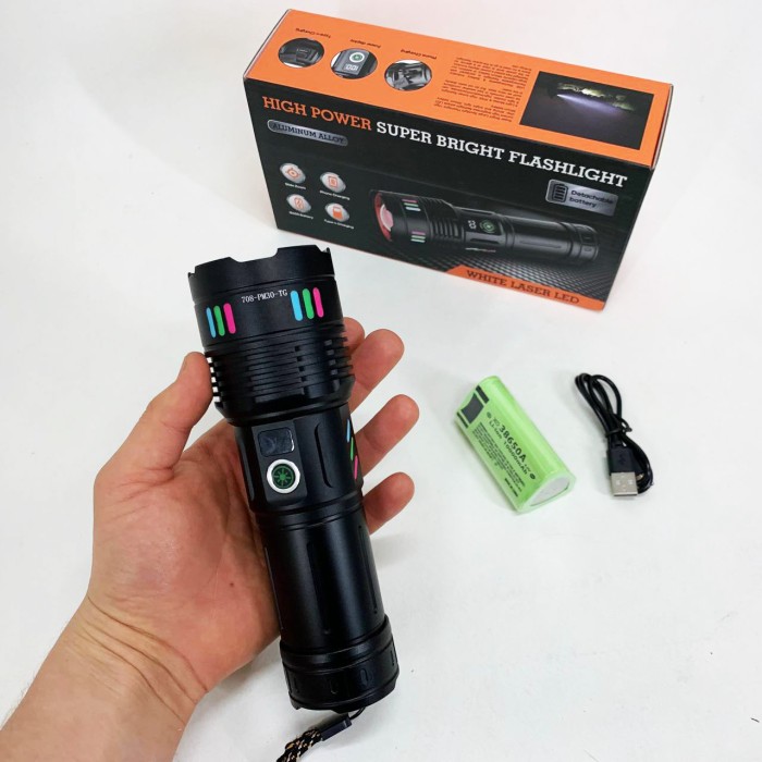 Оригінальний кишеньковий ліхтарик, Світильник зі світлодіодним зарядним портом, Точковий ручний ліхтар JW-25