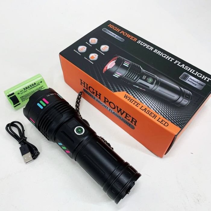 Ліхтар для використання в темряві Police BL-C136-LM+COB, Пило-вологозахищений ліхтарик YQ-19