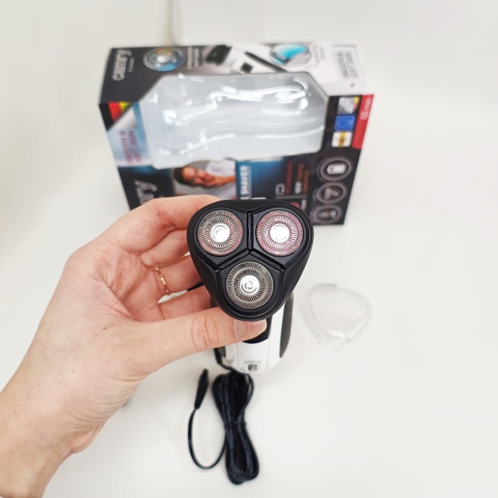 Портативна електробритва для бороди, Бритва з вбудованим акумулятором ергономічна WX-77