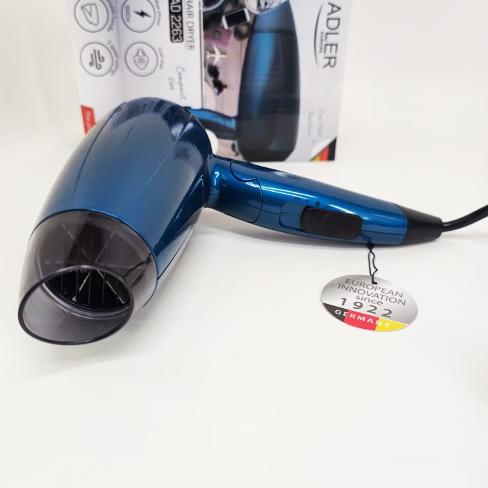 Фен практичний Adler, Фен для укладання волосся салонний, Функціональна щітка для сушіння RC-28