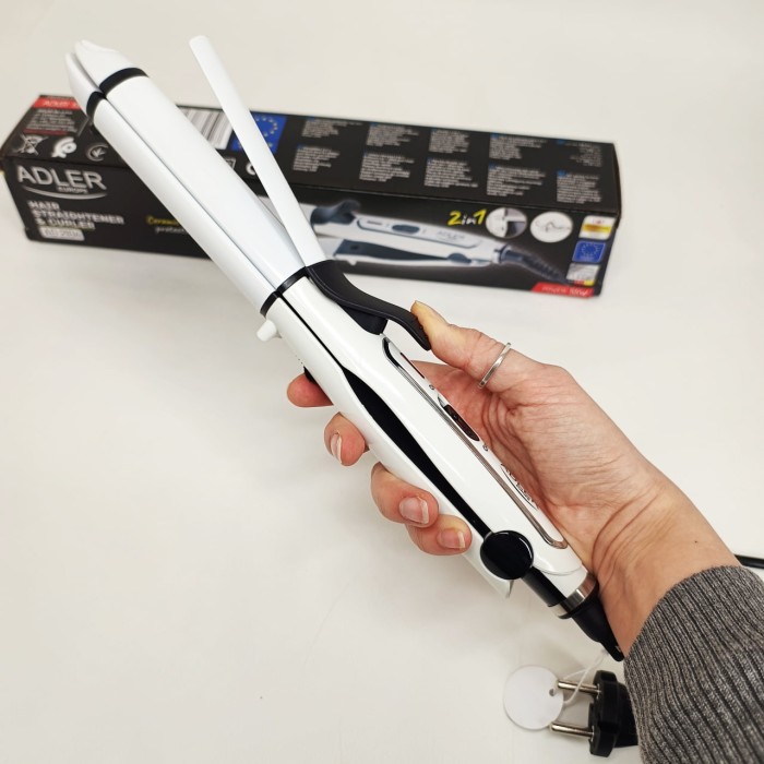 Сучасна плойка для завивки Adler, Плойка для волосся стайлер Щипці створення об'єму волосся JI-17