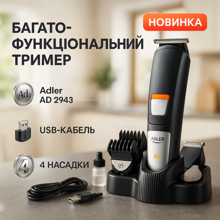 Бездротовий професійний тример для чоловічої стрижки Бездротова машинка для стрижки дому WM-78