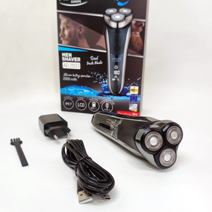 Електробритва для чоловіків Adler, Компактна електробритва чоловіча, Бритва професійна для гоління UA-64