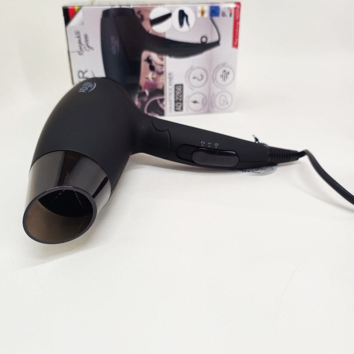 Електрофен для волосся з додатковими насадками Adler, Фен з регулюванням температури для укладання NU-96