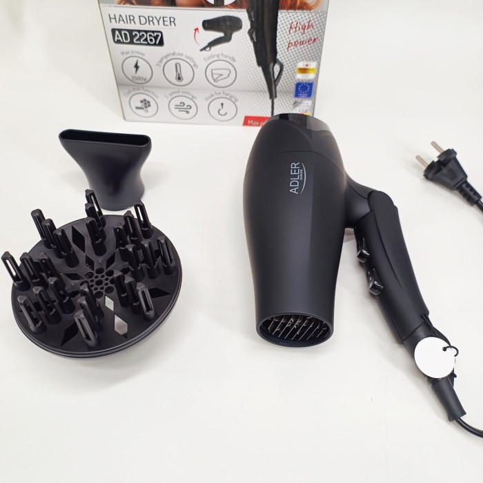 Фен для укладання середнього волосся Adler AD 2267 2100Вт, Сучасний фен для волосся TP-57