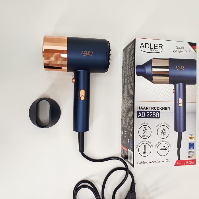 Фен для волосся з насадками універсальний Adler, Професійний фен оригінал для об'ємної укладки NI-36