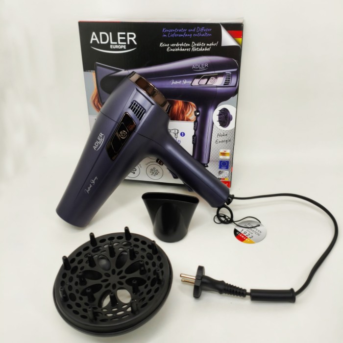 Фен з втягуючим шнуром Adler AD 2273 2400Вт