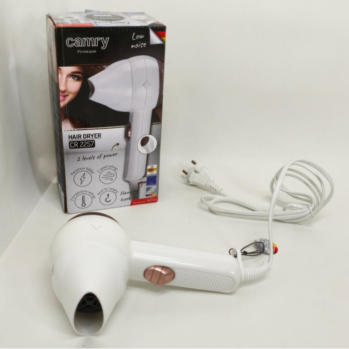 Портативний фен з насадками Camry, Фен з іонізацією і регулюванням температури Хороший потужний UJ-74