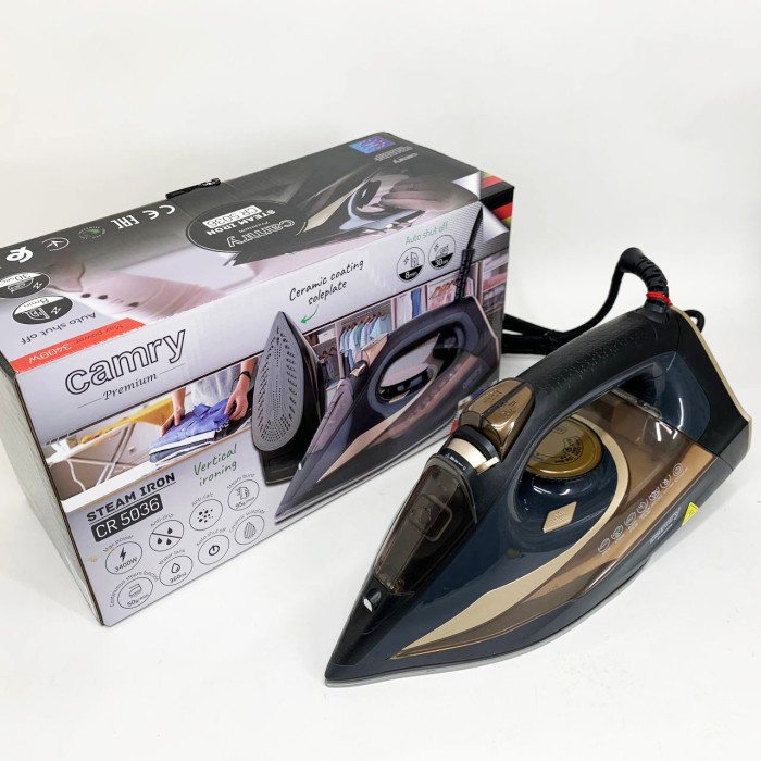 Праска відпарювач для будь-якого типу одягу Camry CR 5036 3400Вт, Праска парова для різного одягу SE-20