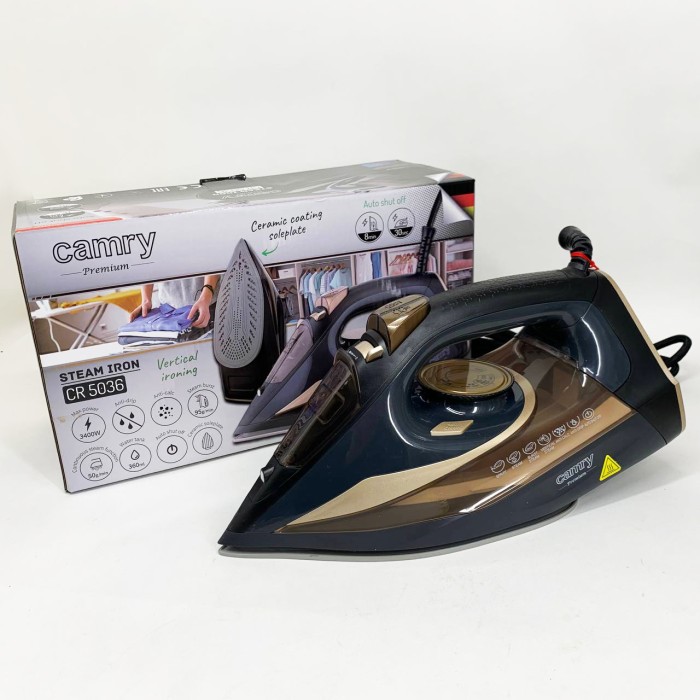 Праска відпарювач для будь-якого типу одягу Camry CR 5036 3400Вт, Праска парова для різного одягу SE-20