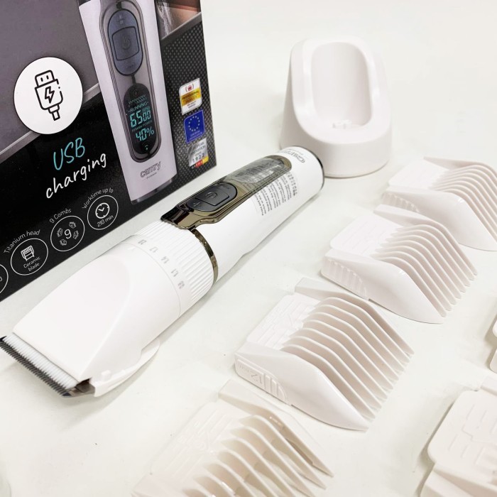 Акумуляторна машинка для стрижки Camry, Електрична машинка для стрижки з насадками GE-40