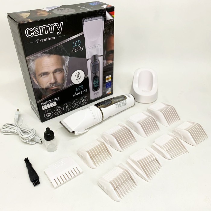 Акумуляторна машинка для стрижки Camry, Електрична машинка для стрижки з насадками GE-40