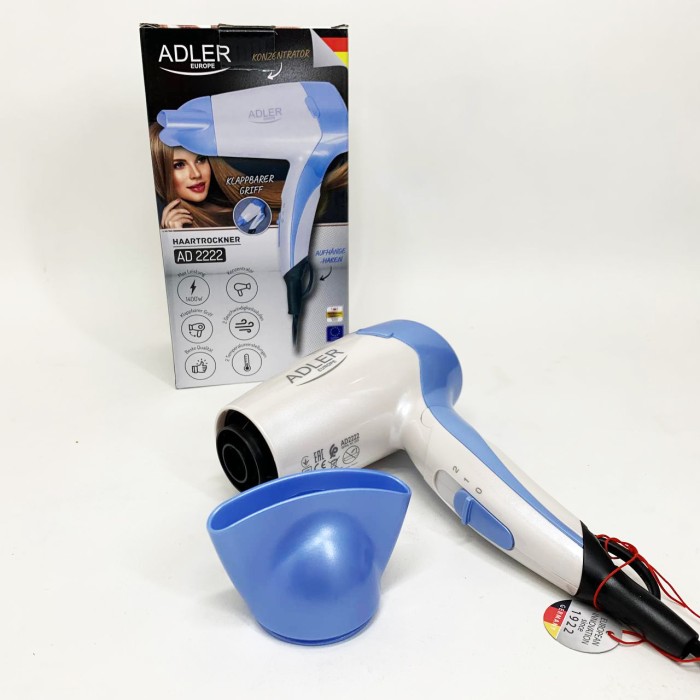 Фен для волосся з іонізацією Adler, Фен професійний домашній для волосся з режимом іонізації DG-65
