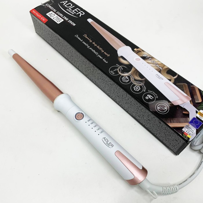 Плойка для волосся хороша Adler AD 2119 45Вт, Плойка для накрутки локонів волосся стайлер XG-53
