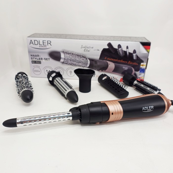 Фен-гребінець для сушіння ADLER AD 2022 1000Вт, Фен з потужним мотором, Фен побутовий для волосся MQ-29
