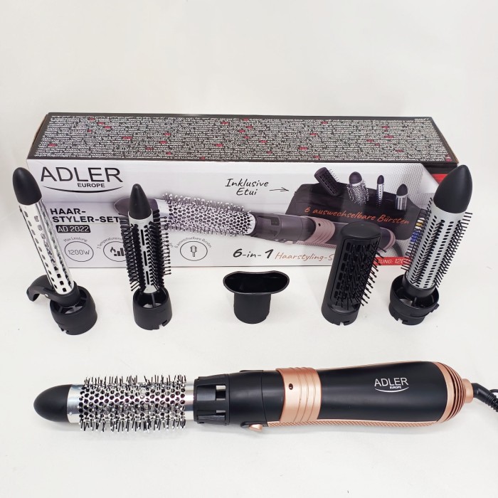 Фен-гребінець для сушіння ADLER AD 2022 1000Вт, Фен з потужним мотором, Фен побутовий для волосся MQ-29