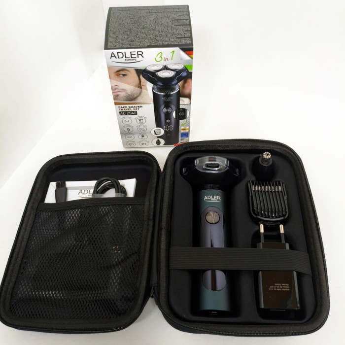 Чоловіча бритва 3 в 1 - USB + футляр Adler ADEG 2940